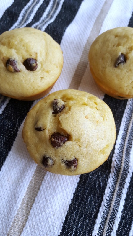 These chocolate chip banana muffins are a great source of protein with the addition of one key ingredient.