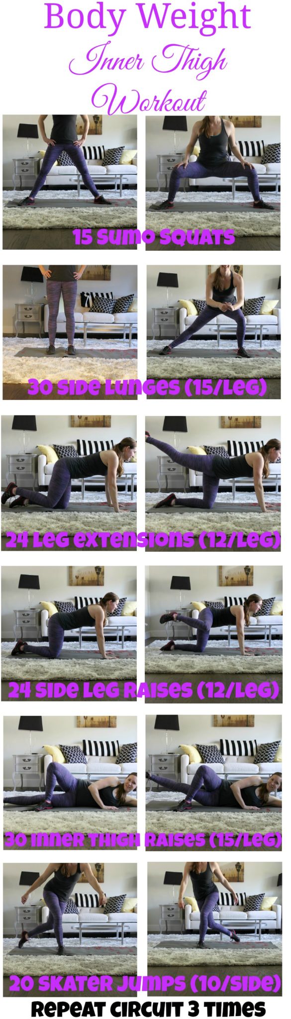 Inner thigh workout online with weights