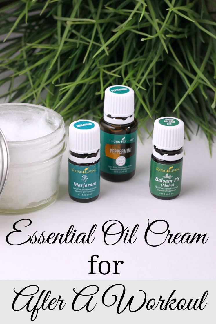 This essential oil cream for after a workout is soothing and great to use any time you exert your muscles.