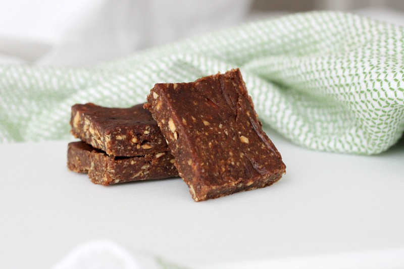 These homemade Larabars are so easy to make and taste exactly like the ones you buy at the store.