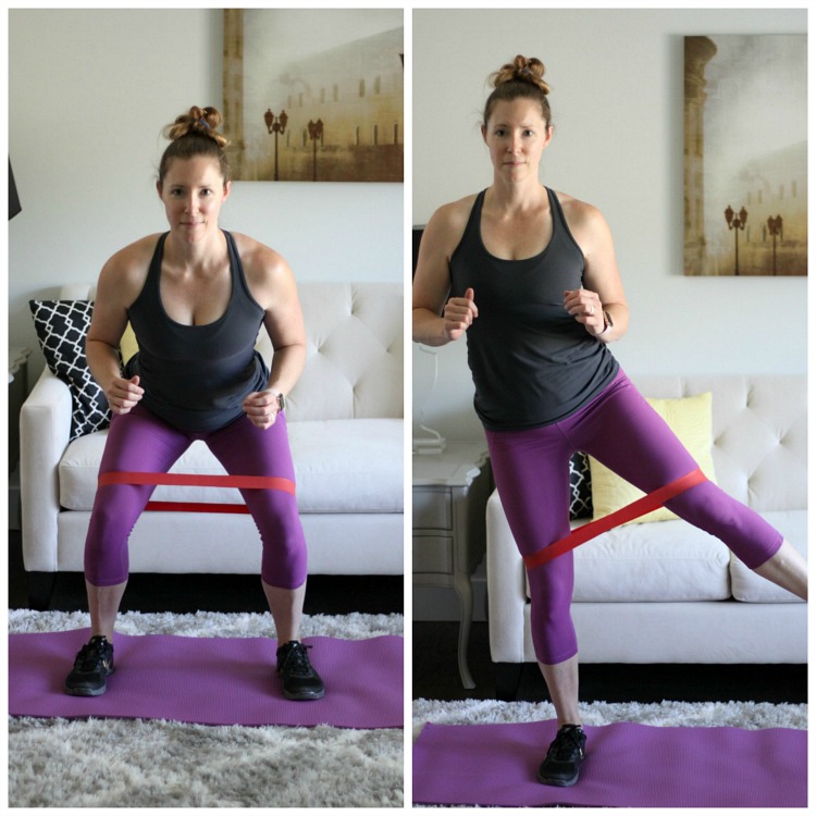 Side leg lift with resistance online band