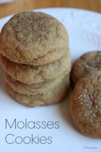 Molasses cookies make the perfect holiday treat!
