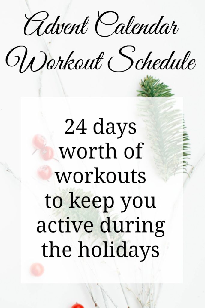 Advent Calendar Workout! A Fit Mom's Life