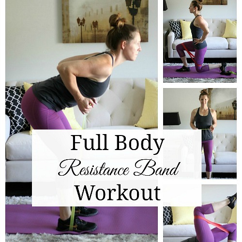 Full Body Resistance Band Workout - A Fit Mom's Life